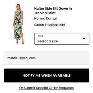 Norma Kamali Tropical Mint Halter Maxi Dress